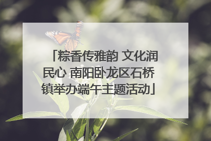 粽香传雅韵 文化润民心 南阳卧龙区石桥镇举办端午主题活动